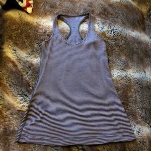 EUC lululemon Cool Racerback heather black + lilac